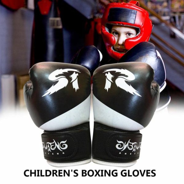 Boxing |   1 Pair Sports Protection PU Leather Kids Boxing Gloves Sanda Training Equipment