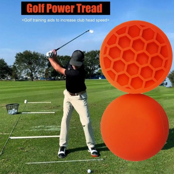 Golf |   2Pcs Golf Force Plate Golf Training Aid Golf Power Pads Increase Club Head Speed