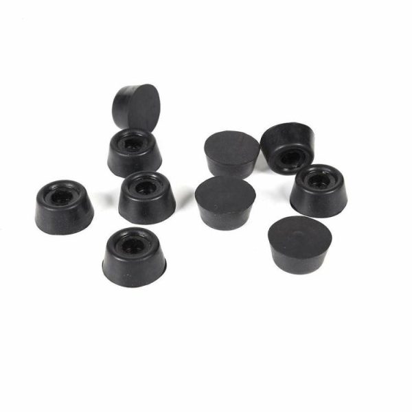 Snooker & Billiard |   10pcs Pool Cue Tail Protective Sleeve Billiard Rubber Bottom Support Pad