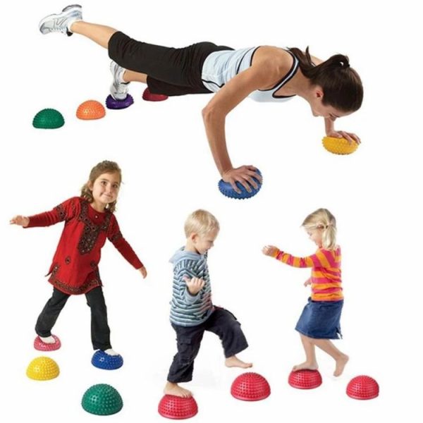 Exercises of Yoga |   Inflatable Half Sphere Yoga Balls Massage Exercises Trainer Balancing Ball